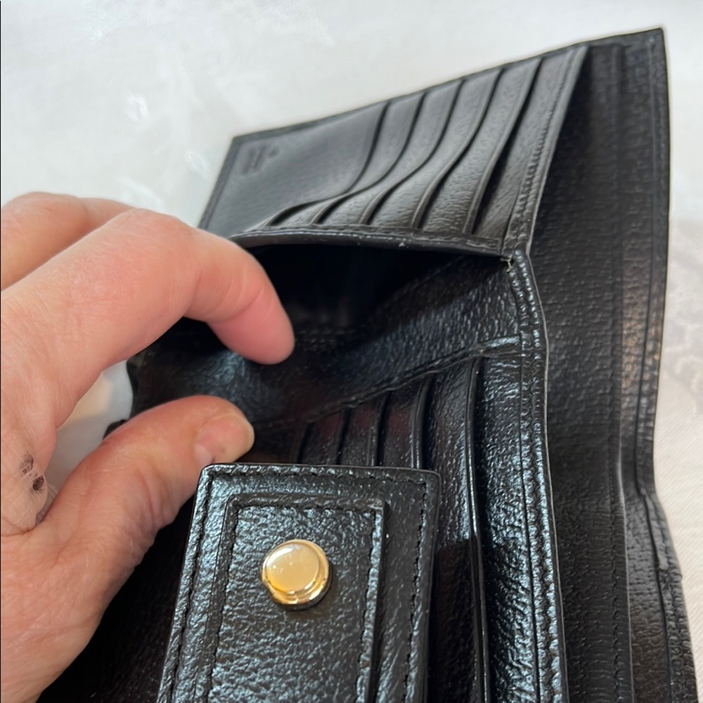 Gucci-Elegant Vintage Black Wallet - Picture 5 of 12